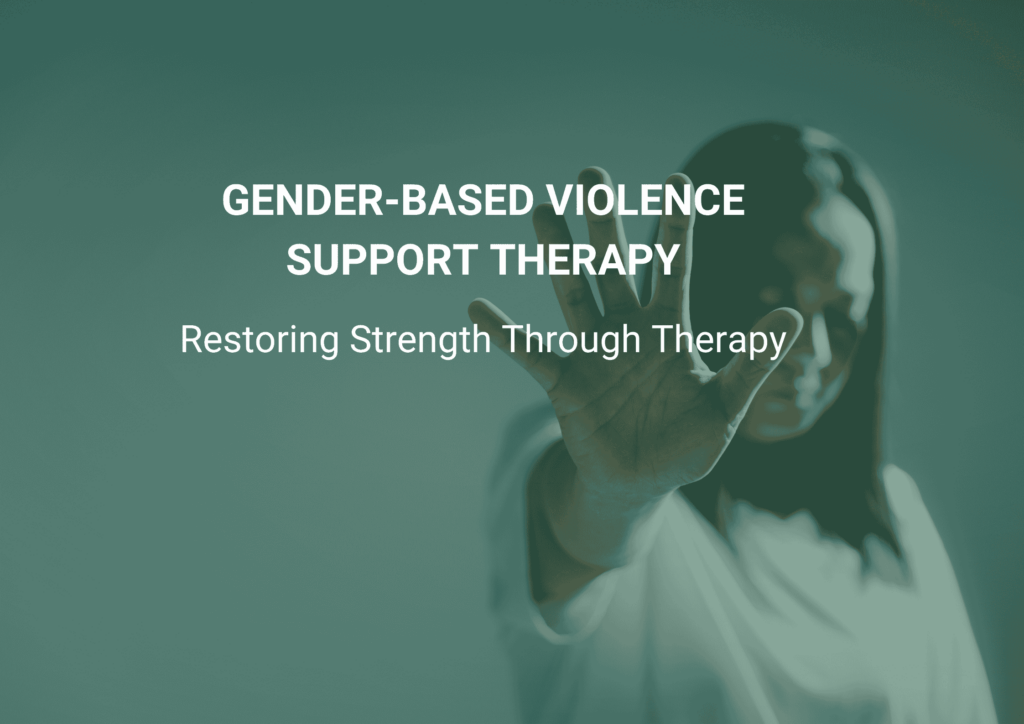 An Image of a lady raising her hand against Gender Based Violence